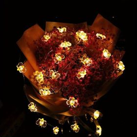 1pc; LED Bee Copper Wire String Lights (79''); Hanging Bee String Lights With 20 LED; Home Decor; Bedroom Decor; Wall Decor Supplies; Bee Day Dec