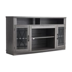 VEVOR TV Stand for 65 in TVs Farmhouse Entertainment Center with Light Strip