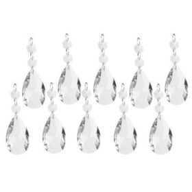 10 Pieces Of Clear Crystal Chandelier Prism Pendant Ball Pendant (Option: 10Pieces)